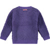 Purple Fuzzy Cardigan, Purple - Cardigans - 2