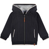 Navy Hooded Zip Sweatshirt, Navy - Sweatshirts - 1 - thumbnail