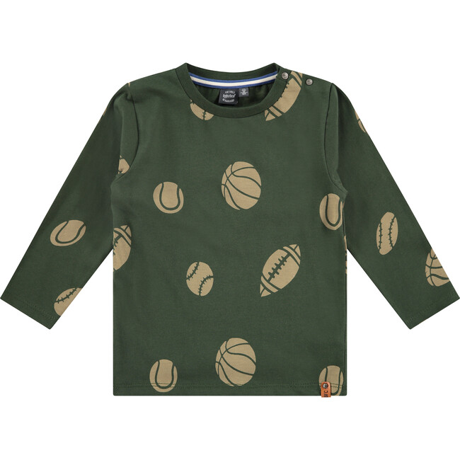 Sport Balls Long Sleeve T-Shirt, Green