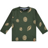 Sport Balls Long Sleeve T-Shirt, Green - T-Shirts - 1 - thumbnail