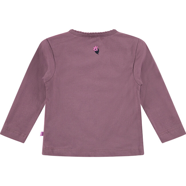 Bird Long Sleeve T-Shirt, Purple - T-Shirts - 2