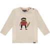 French Frog Long Sleeve T-Shirt, White - T-Shirts - 1 - thumbnail