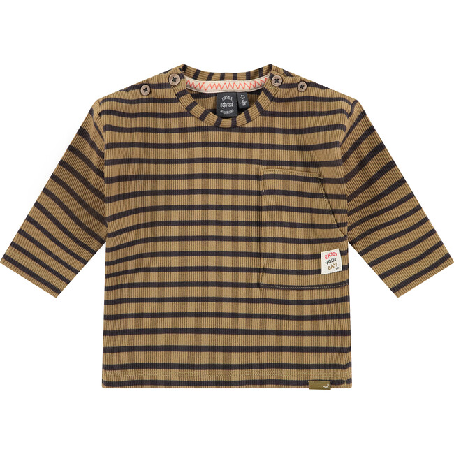 Striped Long Sleeve T-Shirt, Green