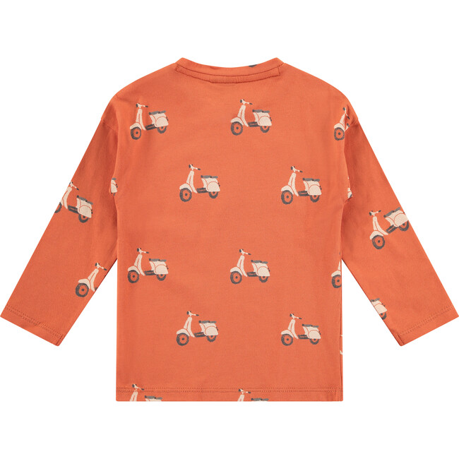 Vespa Print Long Sleeve T-Shirt, Print - T-Shirts - 2