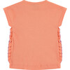 Ribbed Short Sleeve T-Shirt, Orange - T-Shirts - 2