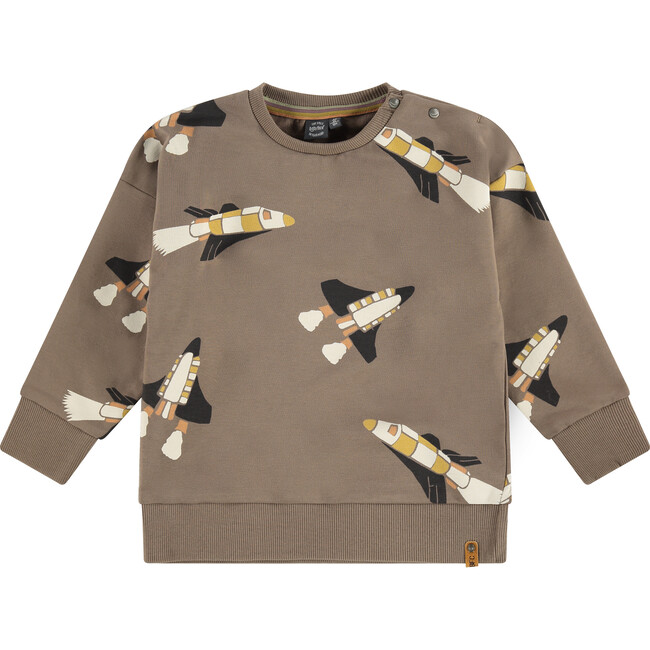 Rocket Ship Sweatshirt, Brown