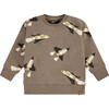 Rocket Ship Sweatshirt, Brown - Sweatshirts - 1 - thumbnail