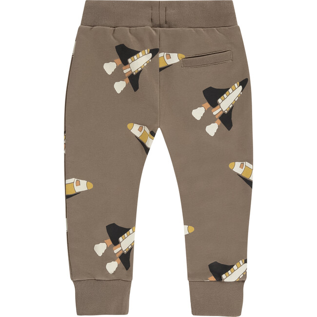 Rocket Ship Sweatpants, Brown - Sweatpants - 2