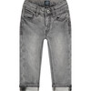 Denim Pants, Grey - Jeans - 1 - thumbnail