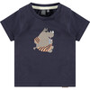 Summer Hippo Short Sleeve T-Shirt, Brown - T-Shirts - 1 - thumbnail