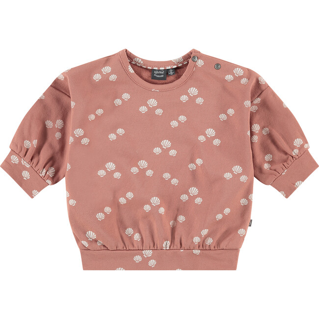 Shell Printed Sweatshirt, Pink