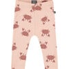 Crab Printed Legging, Pink - Leggings - 1 - thumbnail