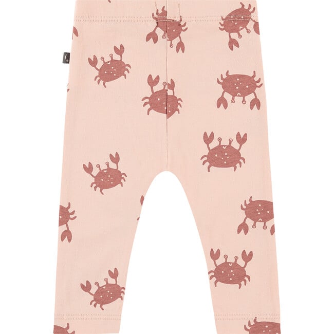 Crab Printed Legging, Pink - Leggings - 2