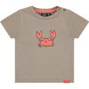 Crab Short Sleeve T-Shirt, Brown - T-Shirts - 1 - thumbnail