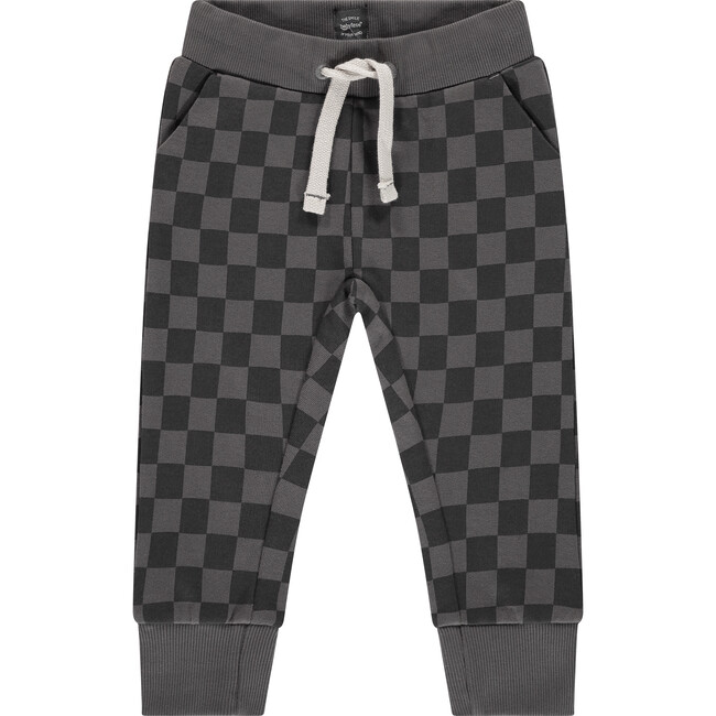 Checkered Sweatpants, Grey