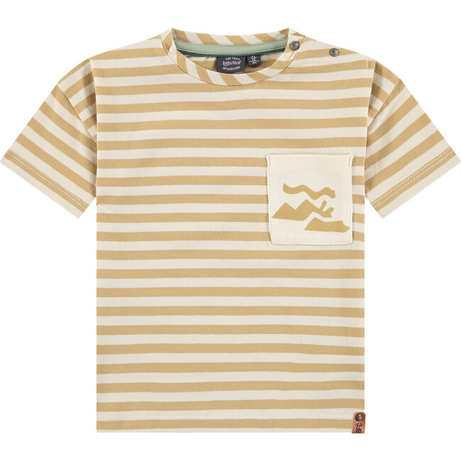 Striped Short Sleeve T-Shirt, Mustard