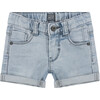 Denim Shorts, Blue - Shorts - 1 - thumbnail