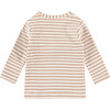 Striped Long Sleeve T-Shirt, Brown - T-Shirts - 2