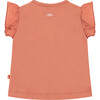 Ruffled Short Sleeve T-Shirt, Pink - T-Shirts - 2