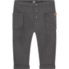 Sweatpants with Side Pockets, Grey - Sweatpants - 1 - thumbnail