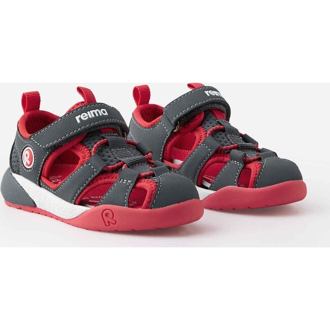 Toddlers Lomalla Elastic Lave Velcro Sandals,  Soft Black