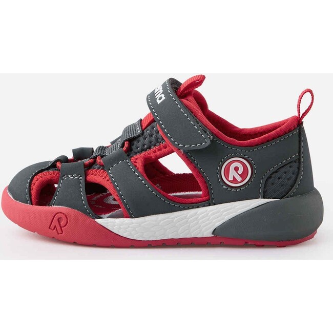 Toddlers Lomalla Elastic Lave Velcro Sandals,  Soft Black - Sandals - 2