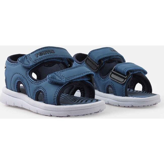 Toddlers Bungee Lightweight 2-Velcro Strap Sandals, Blue Ocean
