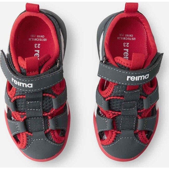 Toddlers Lomalla Elastic Lave Velcro Sandals,  Soft Black - Sandals - 3