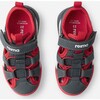 Toddlers Lomalla Elastic Lave Velcro Sandals,  Soft Black - Sandals - 3