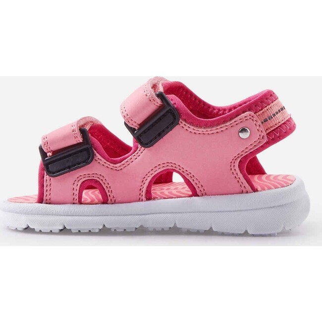 Toddlers Bungee Lightweight 2-Velcro Strap Sandals, Sunset Pink - Sandals - 4