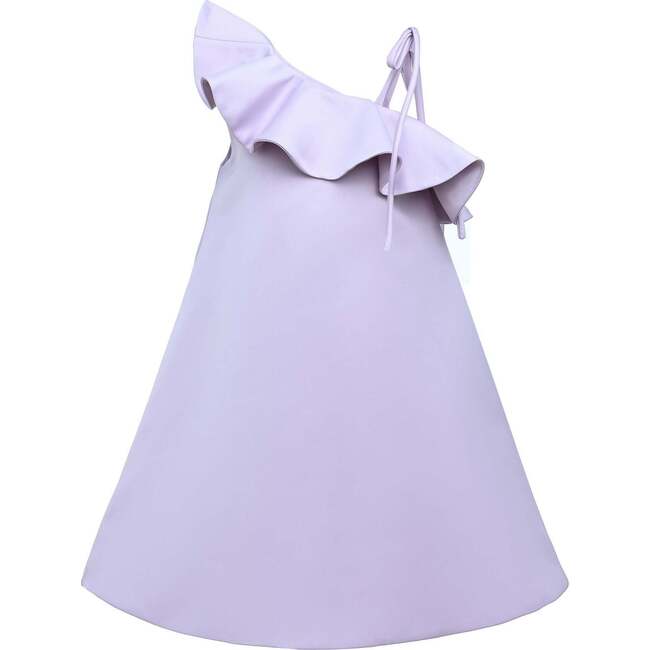 Petulla Off Shoulder Ruffle Dress, Purple