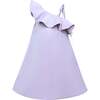 Petulla Off Shoulder Ruffle Dress, Purple - Dresses - 1 - thumbnail
