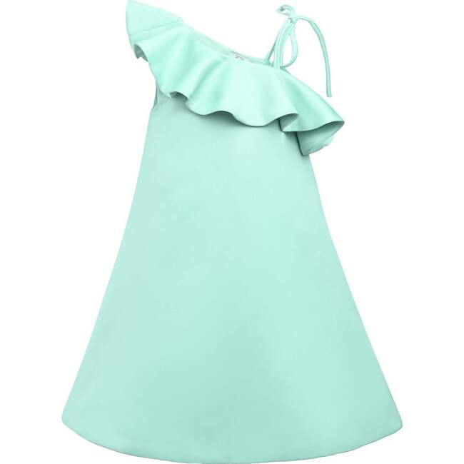 Petulla Off Shoulder Ruffle Dress, Green