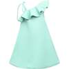 Petulla Off Shoulder Ruffle Dress, Green - Dresses - 2