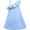 Petulla Off Shoulder Ruffle Dress, Blue - Dresses - 2