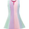 Sophie Rainbow Striped Dress, Multicolor - Dresses - 1 - thumbnail