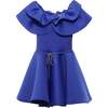 Olivia Ruffle Dress, Purple - Dresses - 1 - thumbnail