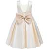 Hampton Double Bow Dress, Champagne - Dresses - 2