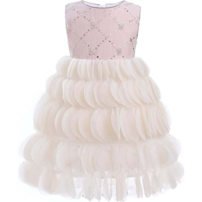 Dionne Tiered Tulle Dress, Pink