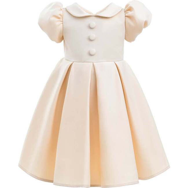 Barrymore Teacup Button Dress, Champagne