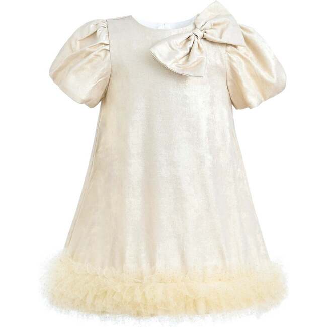Teacup Frill Dress, Champagne