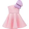 Charlotte Bow Dress, Pink - Dresses - 5