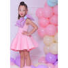 Charlotte Bow Dress, Pink - Dresses - 1 - thumbnail