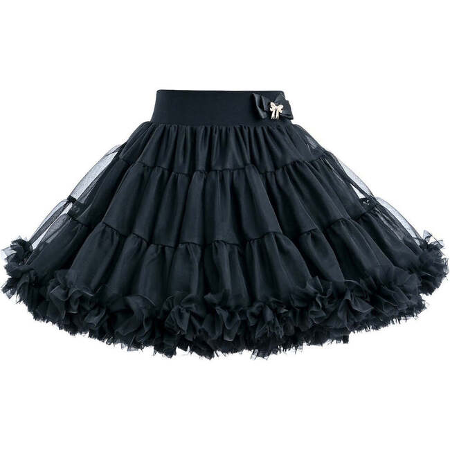 Bow Tulle Skirt, Black