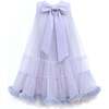 Bow Tulle Frill Dress, Purple - Dresses - 1 - thumbnail