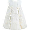 Bow Applique Trapeze Dress, Cream - Dresses - 1 - thumbnail