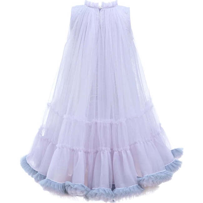 Bow Tulle Frill Dress, Purple - Dresses - 2