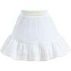 Balloon Embroidered Skirt Outfit, White - Mixed Apparel Set - 3