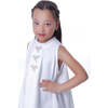 Ava Sleeveless Bow Dress, White - Dresses - 6