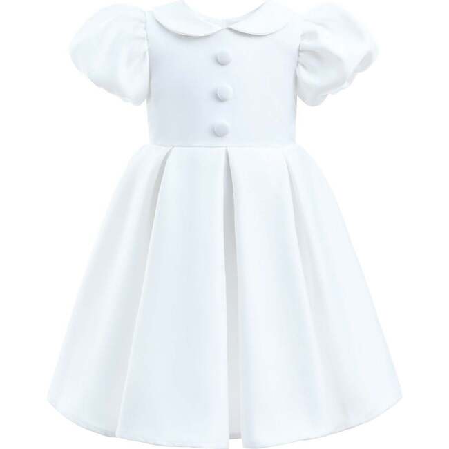 Barrymore Teacup Button Dress, Ivory